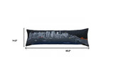46" Black San Francisco Nighttime Skyline Lumbar Decorative Pillow - Homeroots - Flyclothing LLC