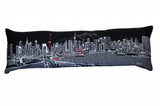46" Black Tokyo Nighttime Skyline Lumbar Decorative Pillow - Homeroots - Flyclothing LLC