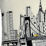 46" White Tokyo Daylight Skyline Lumbar Decorative Pillow - Homeroots - Flyclothing LLC