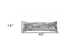 46" White Vail Daylight Skyline Lumbar Decorative Pillow - Homeroots - Flyclothing LLC