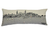 25" White Charleston Daylight Skyline Lumbar Decorative Pillow - Homeroots - Flyclothing LLC