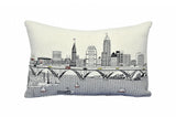 25" White Cleveland Daylight Skyline Lumbar Decorative Pillow - Homeroots - Flyclothing LLC