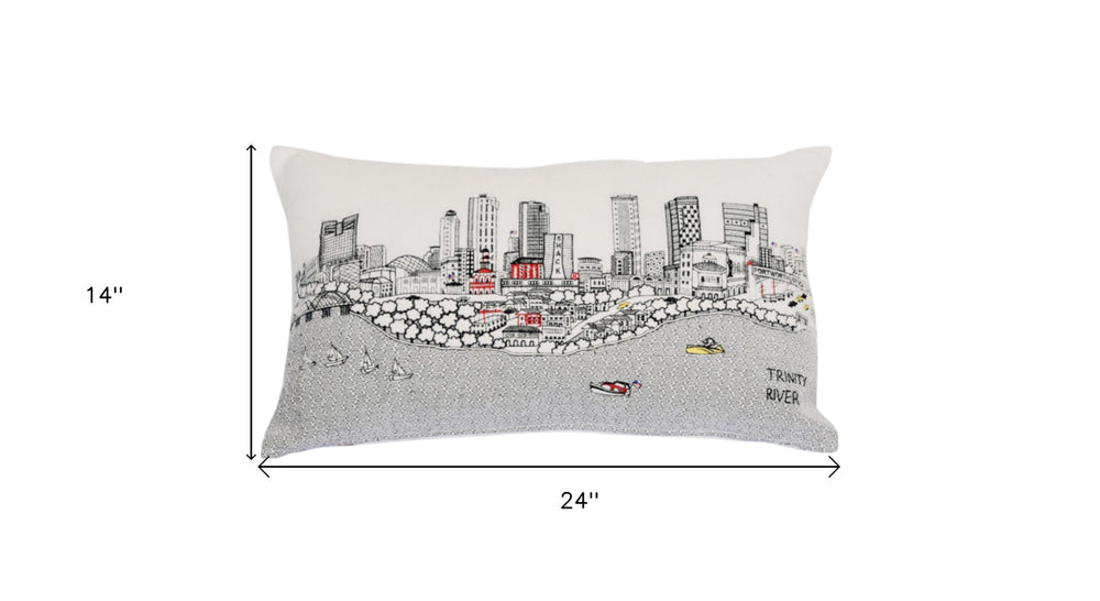 14" X 24" Cream Wool Lumbar Throw Pillow - Homeroots - Flyclothing LLC