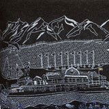 14" X 24" Black Gray and White Hometown Pride Wool Lumbar Throw Pillow - Homeroots - Flyclothing LLC