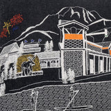 25" Black Jackson Nighttime Skyline Lumbar Decorative Pillow - Homeroots - Flyclothing LLC