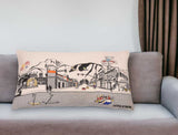 25" White Jackson Daylight Skyline Lumbar Decorative Pillow - Homeroots - Flyclothing LLC