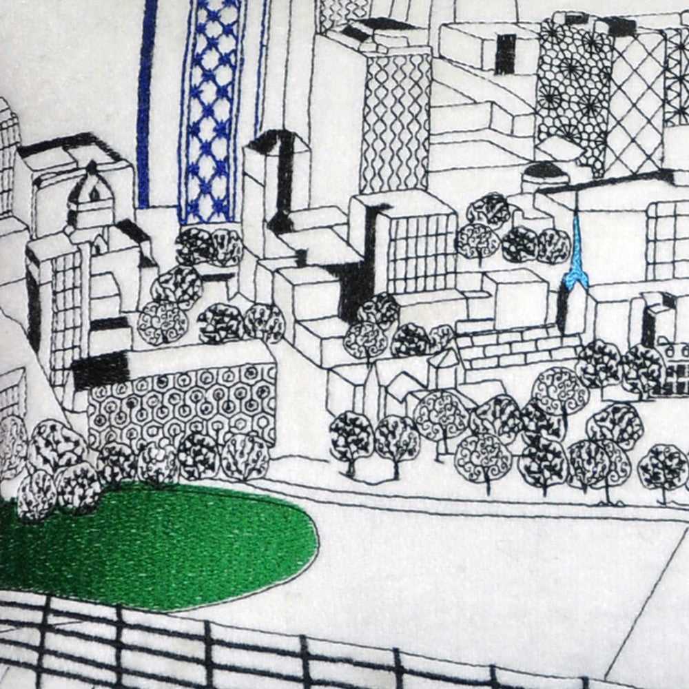 25" White Lexington Daylight Skyline Lumbar Decorative Pillow - Homeroots - Flyclothing LLC