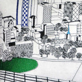 25" White Lexington Daylight Skyline Lumbar Decorative Pillow - Homeroots - Flyclothing LLC