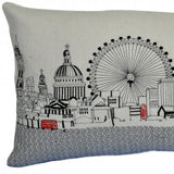 25" White London Daylight Skyline Lumbar Decorative Pillow - Homeroots - Flyclothing LLC