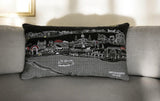 25" Black New Orleans Nighttime Skyline Lumbar Decorative Pillow - Homeroots - Flyclothing LLC