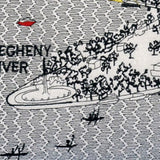 25" White Pittsburgh Daylight Skyline Lumbar Decorative Pillow - Homeroots - Flyclothing LLC