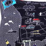 25" Black Jersey Shore Nighttime Skyline Lumbar Decorative Pillow - Homeroots - Flyclothing LLC