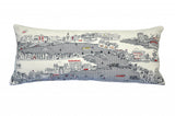 35" White Amsterdam Daylight Skyline Lumbar Decorative Pillow - Homeroots - Flyclothing LLC