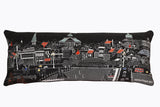 35" Black Annapolis Nighttime Skyline Lumbar Decorative Pillow - Homeroots - Flyclothing LLC