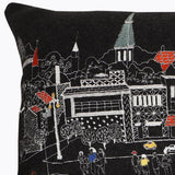 35" Black Annapolis Nighttime Skyline Lumbar Decorative Pillow - Homeroots - Flyclothing LLC