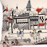 35" White Annapolis Daylight Skyline Lumbar Decorative Pillow - Homeroots - Flyclothing LLC