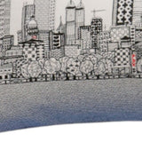 35" White Atlanta Daylight Skyline Lumbar Decorative Pillow - Homeroots - Flyclothing LLC