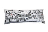35" White Aspen Daylight Skyline Lumbar Decorative Pillow - Homeroots - Flyclothing LLC