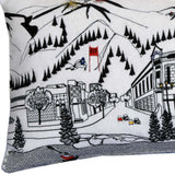 35" White Aspen Daylight Skyline Lumbar Decorative Pillow - Homeroots - Flyclothing LLC
