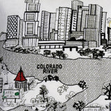 35" White Austin Daylight Skyline Lumbar Decorative Pillow - Homeroots - Flyclothing LLC