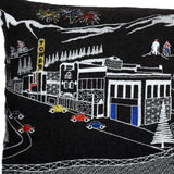 35" Black Bend Nighttime Skyline Lumbar Decorative Pillow - Homeroots - Flyclothing LLC