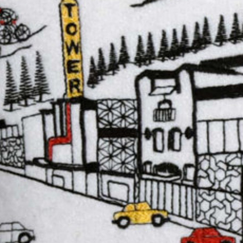 35" White Bend Daylight Skyline Lumbar Decorative Pillow - Homeroots - Flyclothing LLC