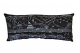 35" Black Breckenridge Nighttime Skyline Lumbar Decorative Pillow - Homeroots - Flyclothing LLC