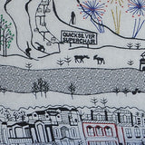 35" White Breckenridge Daylight Skyline Lumbar Decorative Pillow - Homeroots - Flyclothing LLC