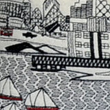 35" White Cleveland Daylight Skyline Lumbar Decorative Pillow - Homeroots - Flyclothing LLC