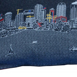 35" Black Dallas Nighttime Skyline Lumbar Decorative Pillow - Homeroots - Flyclothing LLC