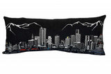 35" Black Denver Nighttime Skyline Lumbar Decorative Pillow - Homeroots - Flyclothing LLC