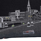35" Black Frankfurt Nighttime Skyline Lumbar Decorative Pillow - Homeroots - Flyclothing LLC