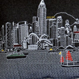 35" Black Hong Kong Nighttime Skyline Lumbar Decorative Pillow - Homeroots - Flyclothing LLC