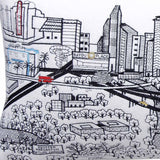 35" White Houston Daylight Skyline Lumbar Decorative Pillow - Homeroots - Flyclothing LLC