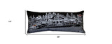 35" Black Kansas City Nighttime Skyline Lumbar Decorative Pillow - Homeroots - Flyclothing LLC
