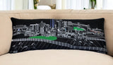 35" Black Lexington Nighttime Skyline Lumbar Decorative Pillow - Homeroots - Flyclothing LLC