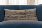 35" White Los Gatos Daylight Skyline Lumbar Decorative Pillow - Homeroots - Flyclothing LLC