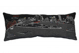 35" Black Memphis Nighttime Skyline Lumbar Decorative Pillow - Homeroots - Flyclothing LLC