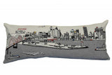 35" White Memphis Daylight Skyline Lumbar Decorative Pillow - Homeroots - Flyclothing LLC