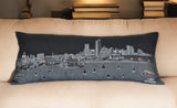 35" Black Milwaukee Nighttime Skyline Lumbar Decorative Pillow - Homeroots - Flyclothing LLC