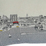 35" White Milwaukee Daylight Skyline Lumbar Decorative Pillow - Homeroots - Flyclothing LLC