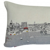 35" White Milwaukee Daylight Skyline Lumbar Decorative Pillow - Homeroots - Flyclothing LLC