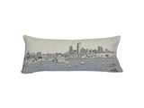 35" White Milwaukee Daylight Skyline Lumbar Decorative Pillow - Homeroots - Flyclothing LLC