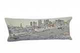 35" White Nashville Daylight Skyline Lumbar Decorative Pillow - Homeroots - Flyclothing LLC