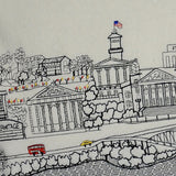 35" White Nashville Daylight Skyline Lumbar Decorative Pillow - Homeroots - Flyclothing LLC