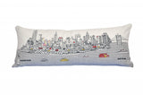 35" White NYC Daylight Skyline Lumbar Decorative Pillow - Homeroots - Flyclothing LLC
