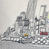 35" White NYC Daylight Skyline Lumbar Decorative Pillow - Homeroots - Flyclothing LLC