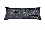 35" Black Pittsburgh Nighttime Skyline Lumbar Decorative Pillow - Homeroots - Flyclothing LLC