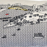 35" White Pittsburgh Daylight Skyline Lumbar Decorative Pillow - Homeroots - Flyclothing LLC