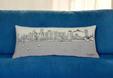 35" White Portland Daylight Skyline Lumbar Decorative Pillow - Homeroots - Flyclothing LLC